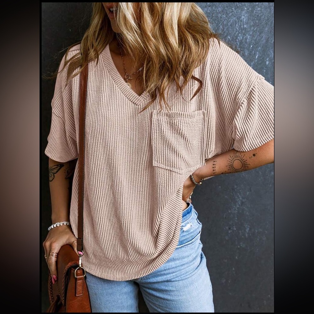 Women’s Threaded V-Neck T-Shirt